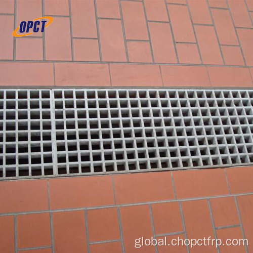 Fiberglass Grating Plastic fiberglass floor grating , frp trench grating drain grating Factory